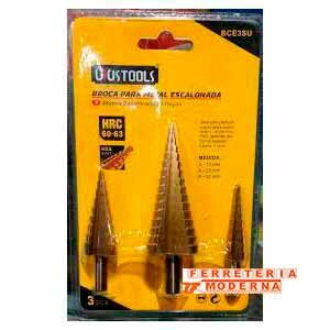 BROCA ESCALONADA 3PCS BCE3SU-P UYUSTOOLS